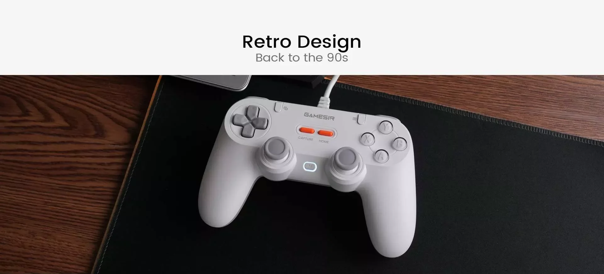 يد تحكم GameSir Tegenaria Lite سلكية بتصميم متماثل - رمادي - Image 7