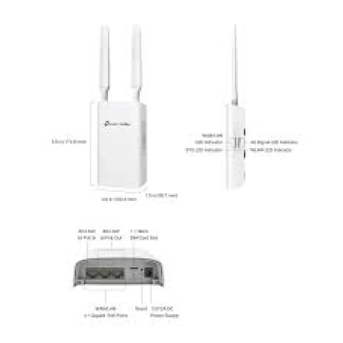 راوتر TP-LINK ER703WP خارجي AX3000 Wi‑Fi 6 بتقنية 4G+ Cat6 مع منفذ Nano SIM - Image 3