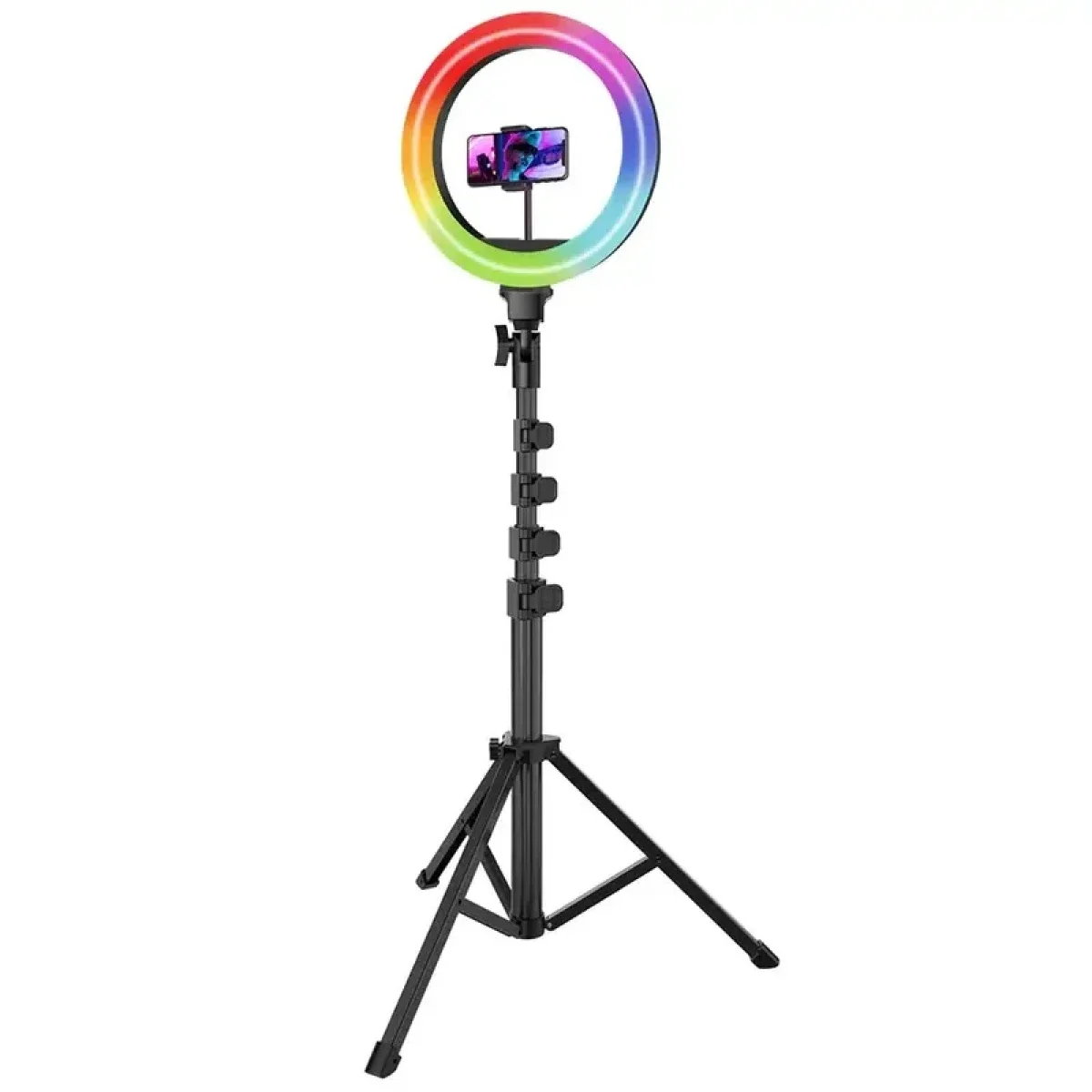 مصباح حلقي LED Proove Halo12 RGB مقاس 12 إنش مع حامل ثلاثي - أبيض - Thumbnail 4