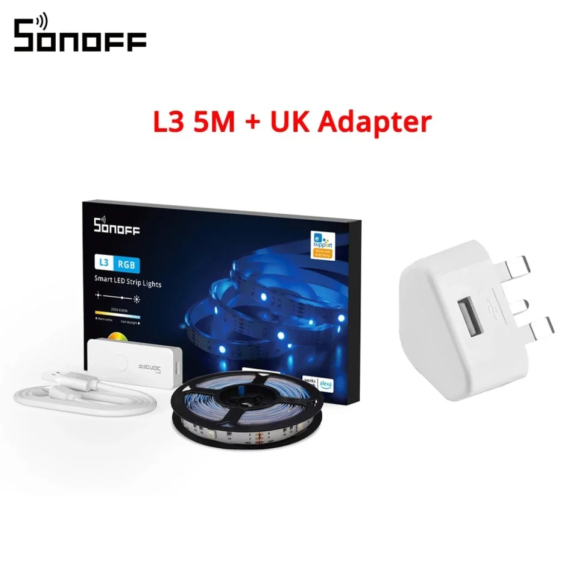 SONOFF L3 5M WiFi RGB LED Strip Light 5050 Compatible with Alexa Google Home and SmartThings - Image 7