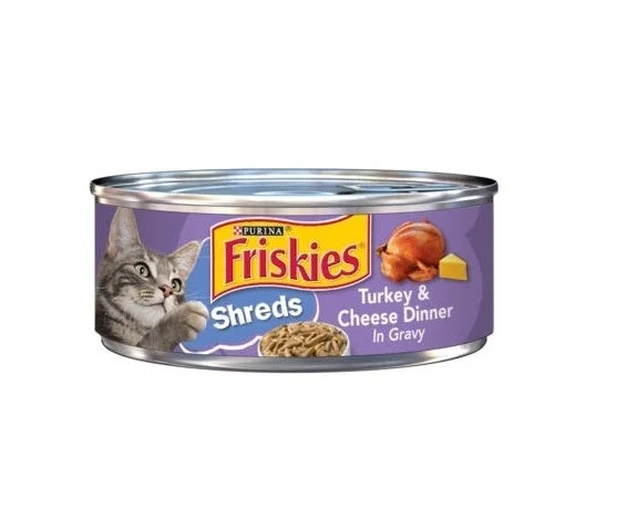 طعام قطط رطب Friskies بالديك الرومي والجبن في الصلصة