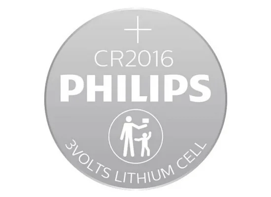 Philips CR2016 Lithium Button Cell Battery - Thumbnail 2
