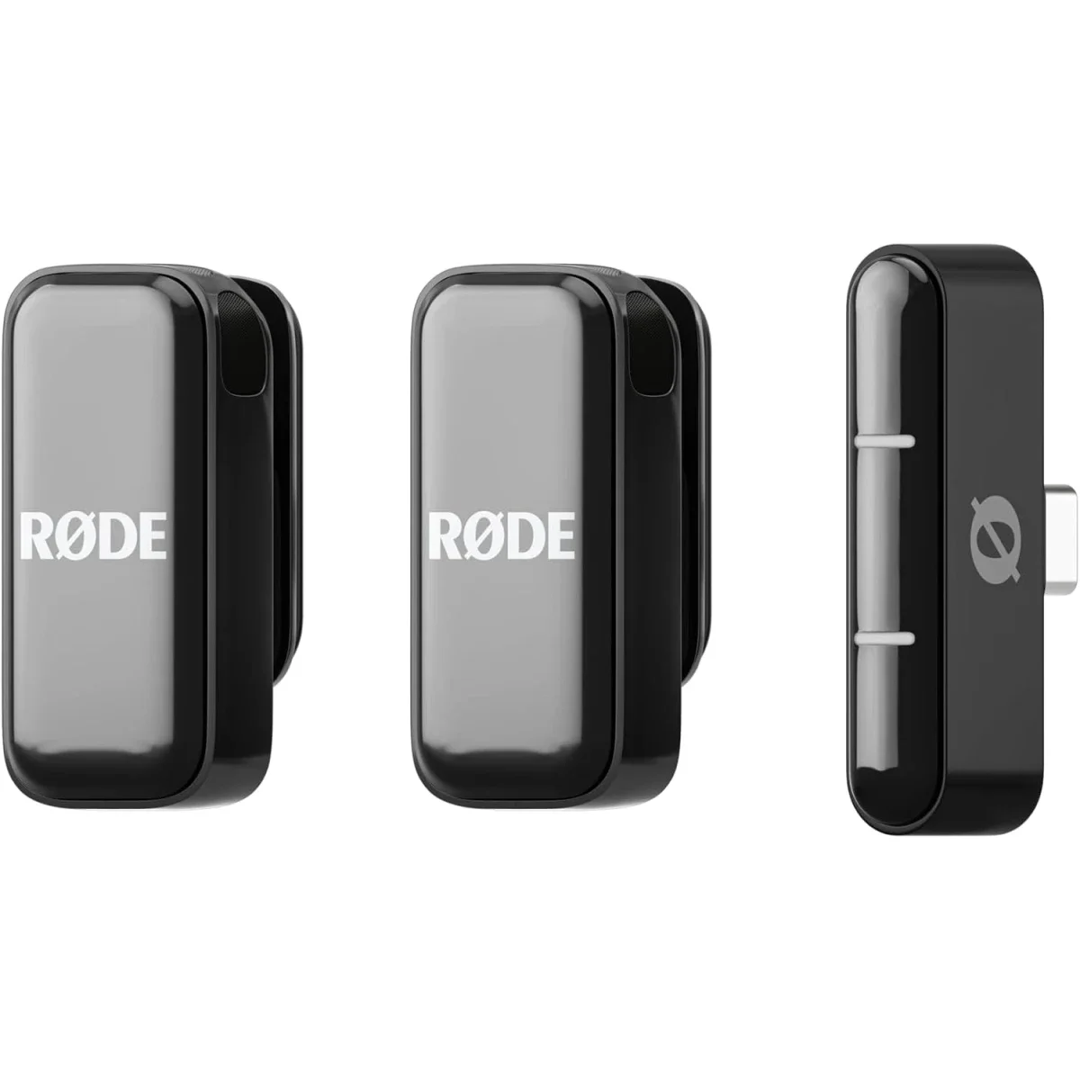 ميكروفون لاسلكي RØDE Wireless Micro USB-C صغير مع ميكروفونين وعلبة شحن - أسود - Image 3