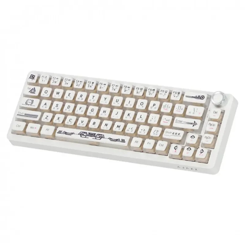 AJAZZ AK690 Mechanical Gaming Keyboard, Maillard MC Switch, RGB DIY, Wired, Semi-Transparent White - Image 5