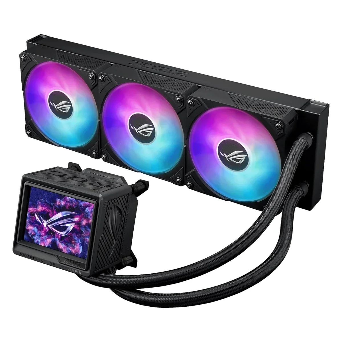 مبرد معالج مائي Asus ROG Ryujin III 360 ARGB Extreme بحجم 360 مم، أسود - Thumbnail 3