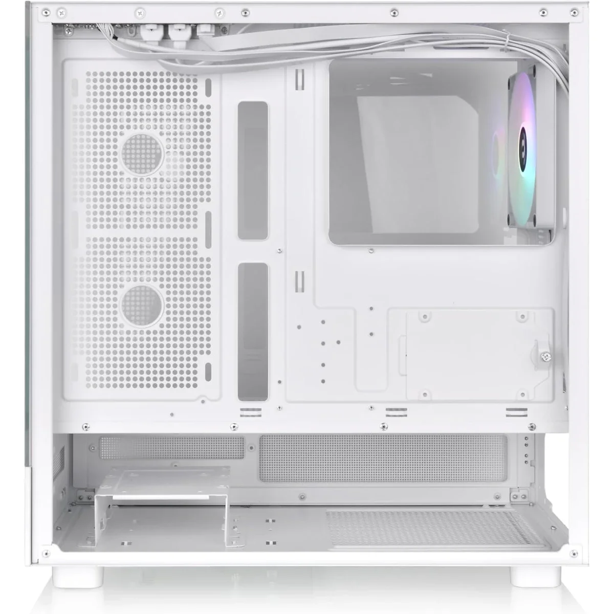 هيكل كمبيوتر Thermaltake View 270 TG ميد تاور مع 1x CT140 ARGB Fan ودعم رادياتير 360MM وزجاج مقوى، أبيض - Thumbnail 4