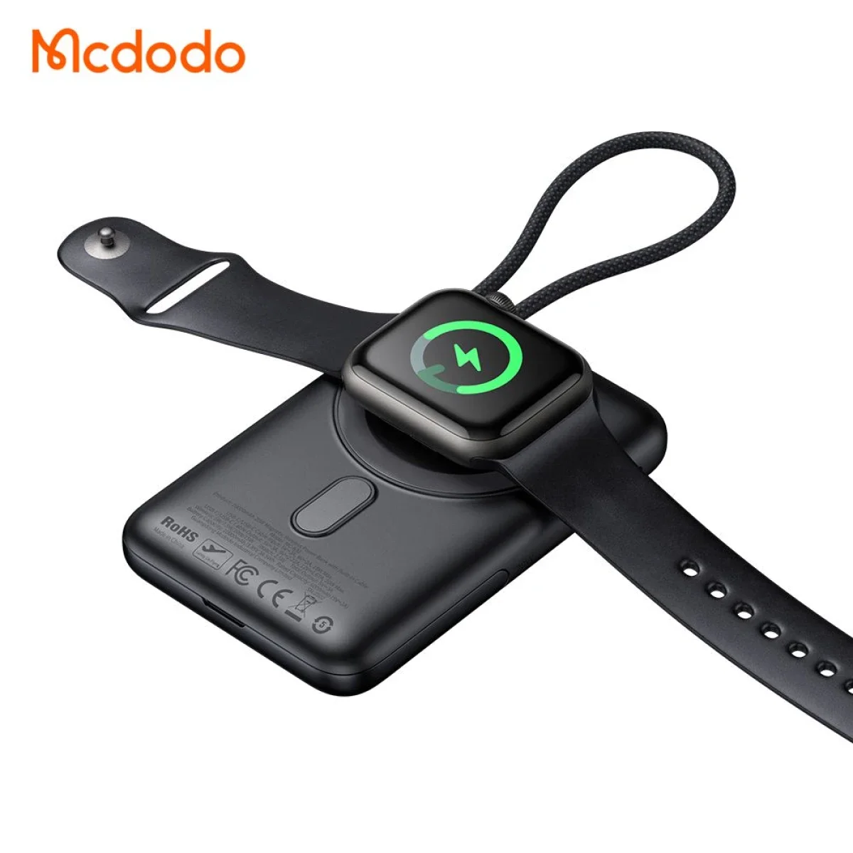 Mcdodo MC-6320 Magnetic Power Bank 10000mAh 20W with Digital Display, USB-C Cable & Stand - Black - Thumbnail 7