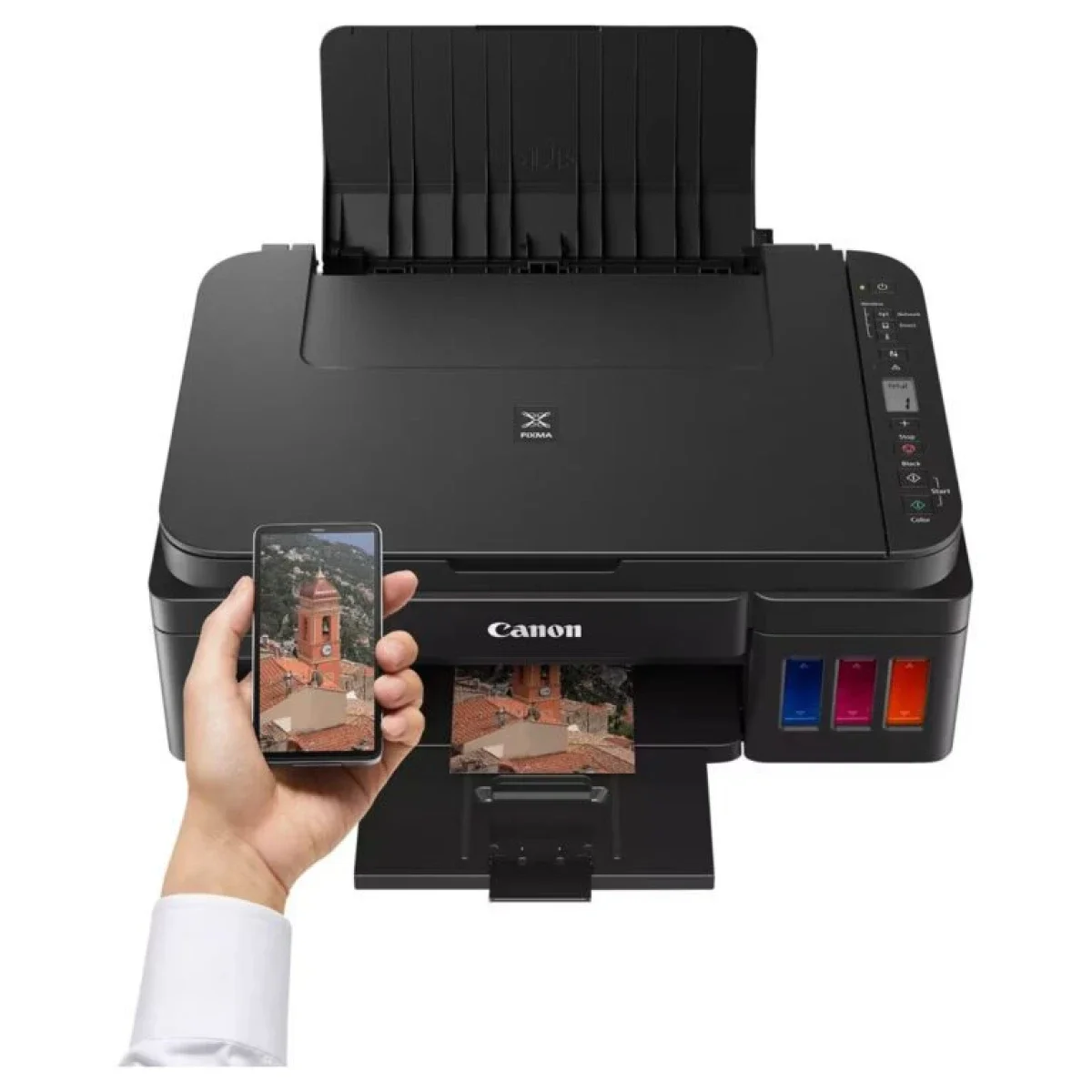 طابعة Canon PIXMA G3416 ميجا تانك 3 في 1 طباعة ونسخ ومسح لاسلكية، أسود - Image 5