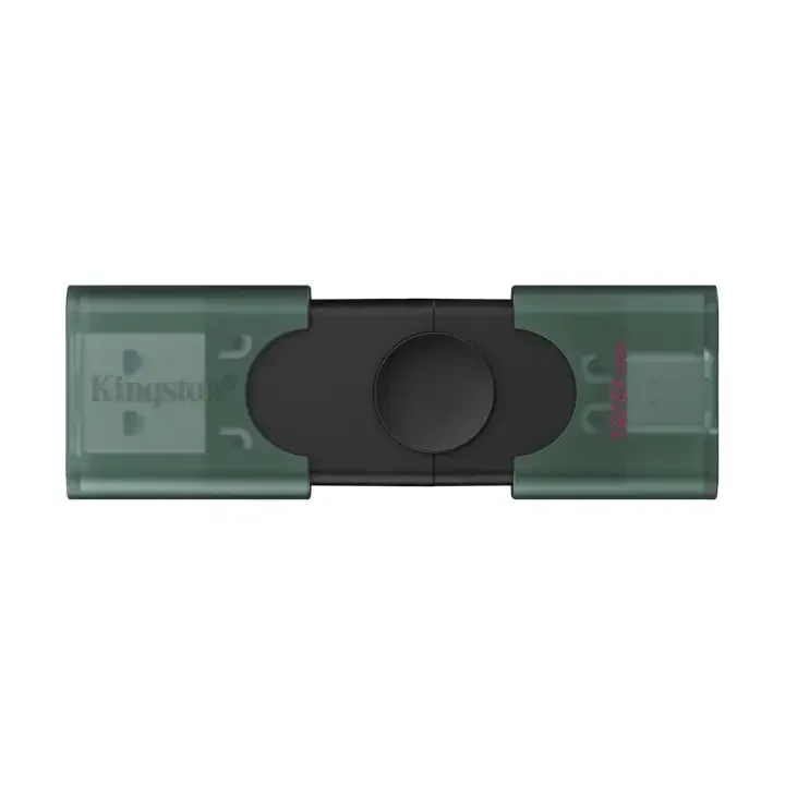 فلاش ميموري Kingston DataTraveler Duo DTDEG2/128GB سعة 128GB بمنافذ USB-A/C وأغطية منزلقة - Image 2