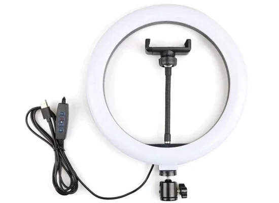 RTAKO AR-GTB06-10 10-Inch Ring Light with Single Phone Holder Without Tripod - Image 4