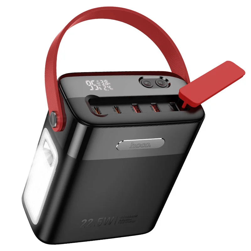 HOCO J143 Title 80000mAh Power Bank, 22.5W Fast Charging, PD 20W, Black - Thumbnail 6