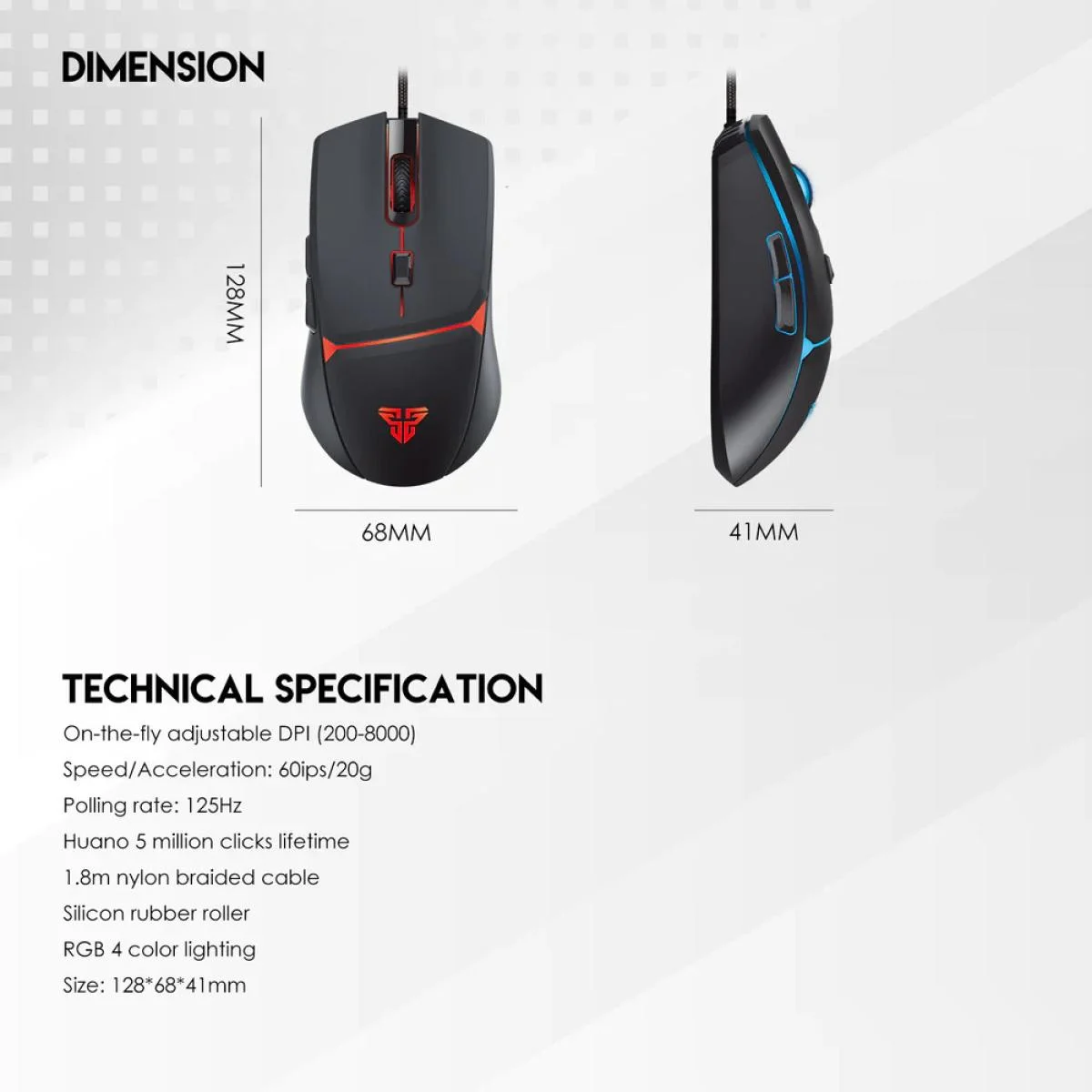 طقم ألعاب Fantech P51 Power Bundle 5 في 1 سلكي - أسود - Thumbnail 3