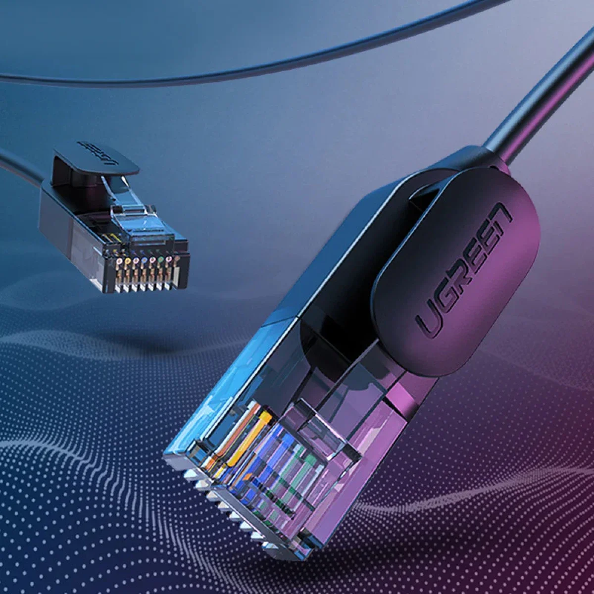 UGREEN NW122-70331 Cat6A Pure Copper Ethernet Cable 0.5m Black - Thumbnail 4