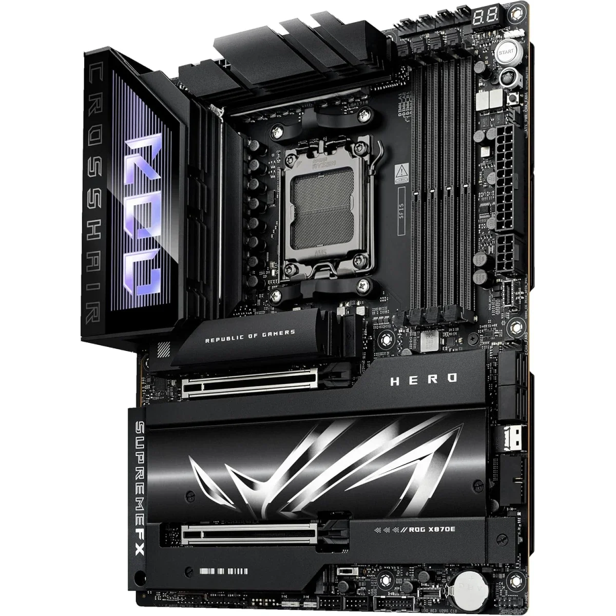 لوحة أم Asus ROG Crosshair X870E Hero AMD AM5 ATX DDR5 Wi‑Fi 7 - Image 7
