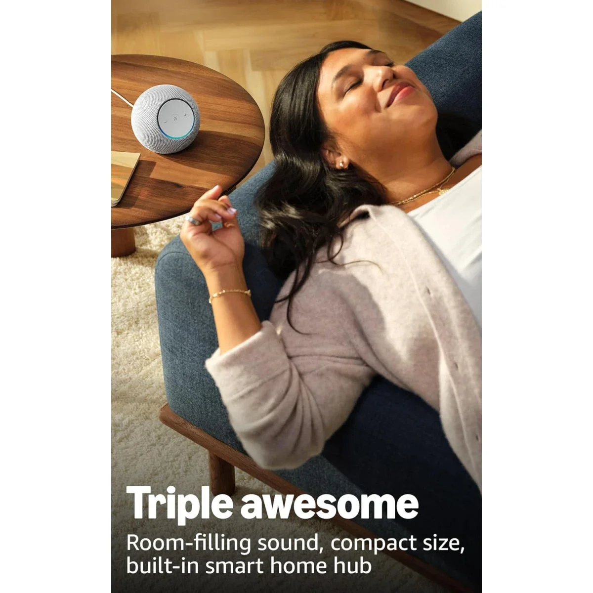 Amazon Echo Dot Max Smart Speaker with Alexa, Glacier White - Thumbnail 7