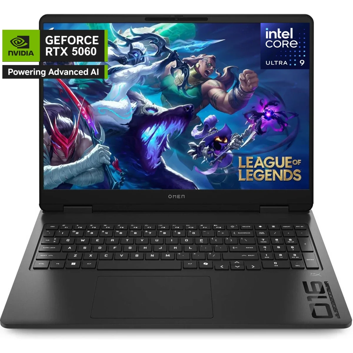 لابتوب ألعاب HP OMEN 16 16-an0000ne بشاشة 16.0 إنش IPS 144Hz ومعالج Intel Core Ultra 9 285H وكرت RTX 5060 لون Shadow Black - Image 1