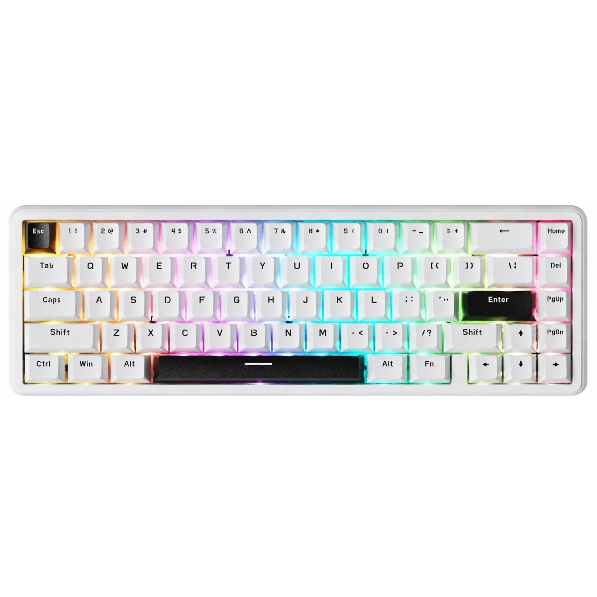 كيبورد ألعاب ATTACK SHARK X65 HE مغناطيسي سلكي 65% أبيض - Image 2