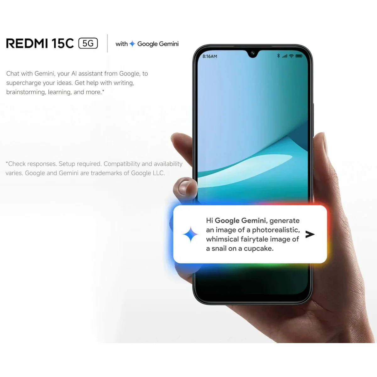 Xiaomi Redmi 15C 5G 8GB RAM 256GB Storage 6.9-inch 120Hz Smartphone - Midnight Black - Thumbnail 6