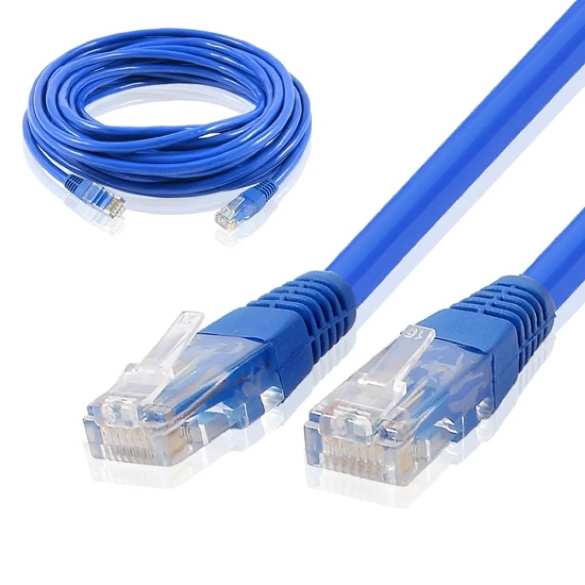 Red Cat6 Ethernet Patch Cable 1m - Image 2