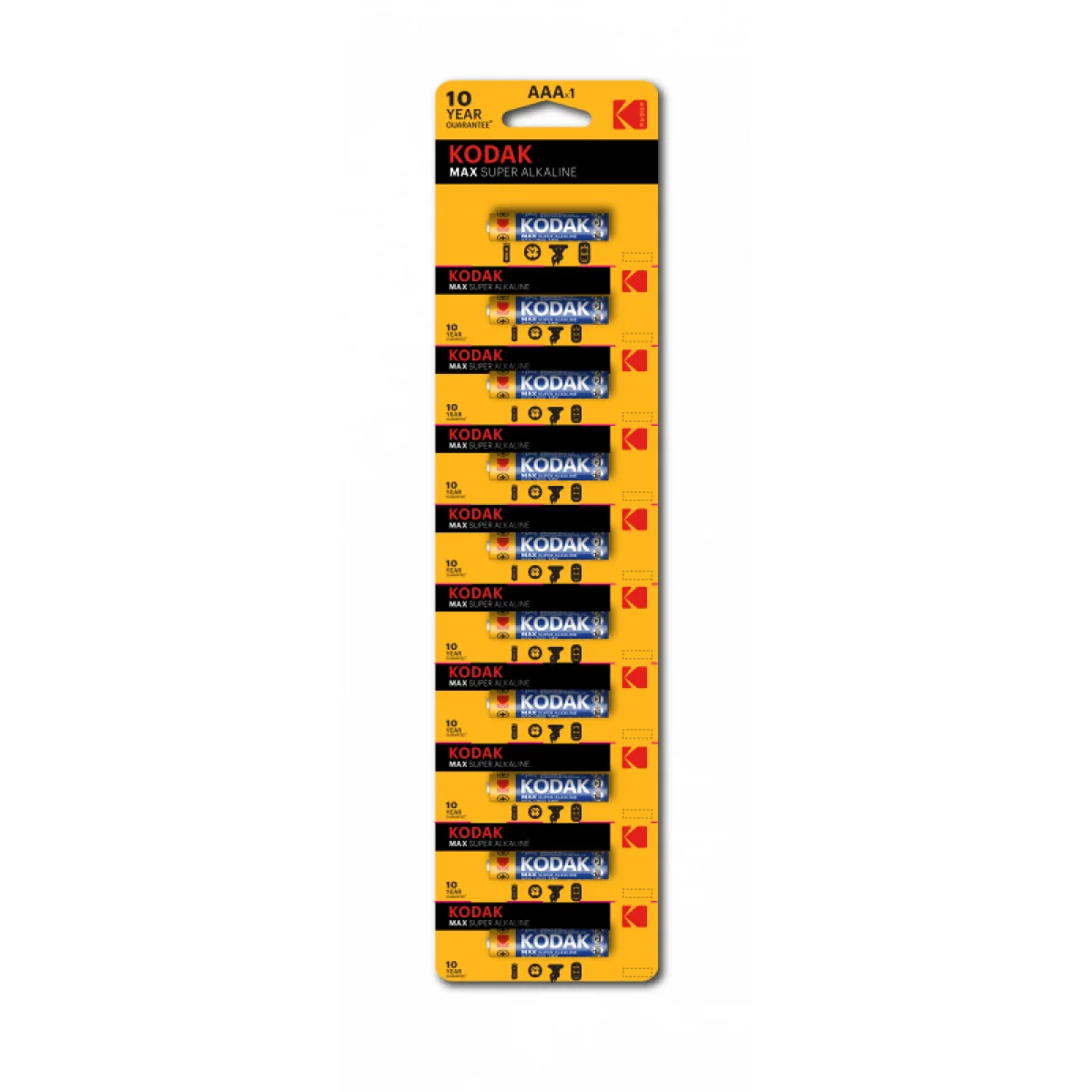 بطاريات Kodak Max Alkaline AA بجهد 1.5 فولت عبوة 10