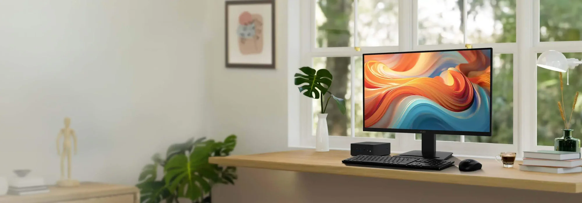 MSI PRO MP273W E14A White 27-inch FHD IPS Monitor 144Hz 1ms with Built-in Speakers - Image 6