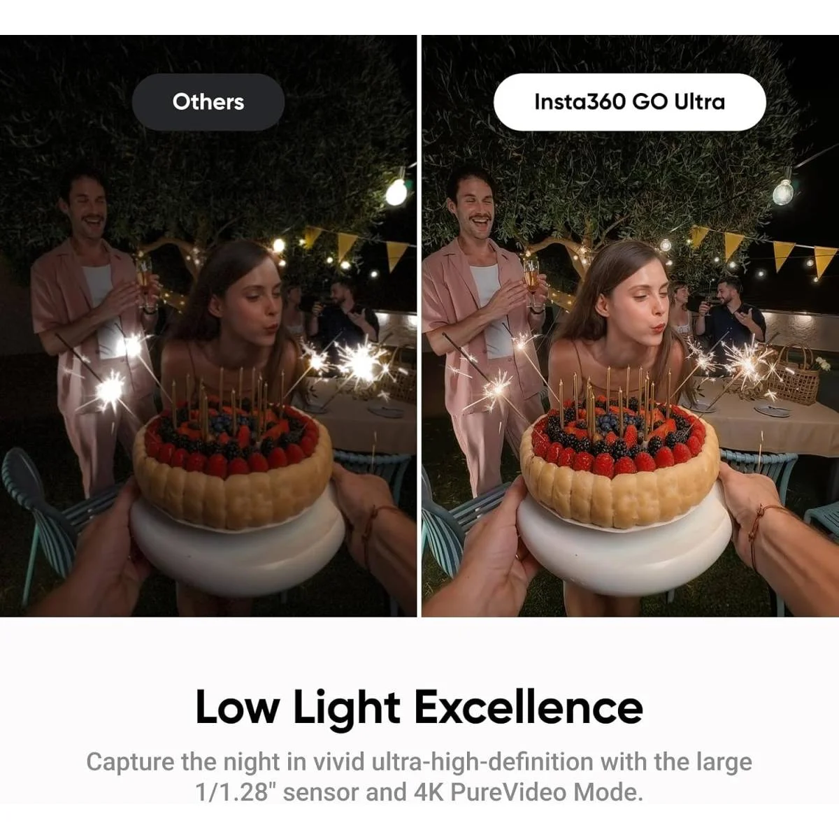 كاميرا Insta360 GO Ultra للتصوير بدون استخدام اليدين 4K60fps، مستشعر 1/1.28 إنش، شريحة AI بدقة 5nm، Action Pod، تثبيت مغناطيسي، مقاومة للماء IPX8، أسود - Thumbnail 3
