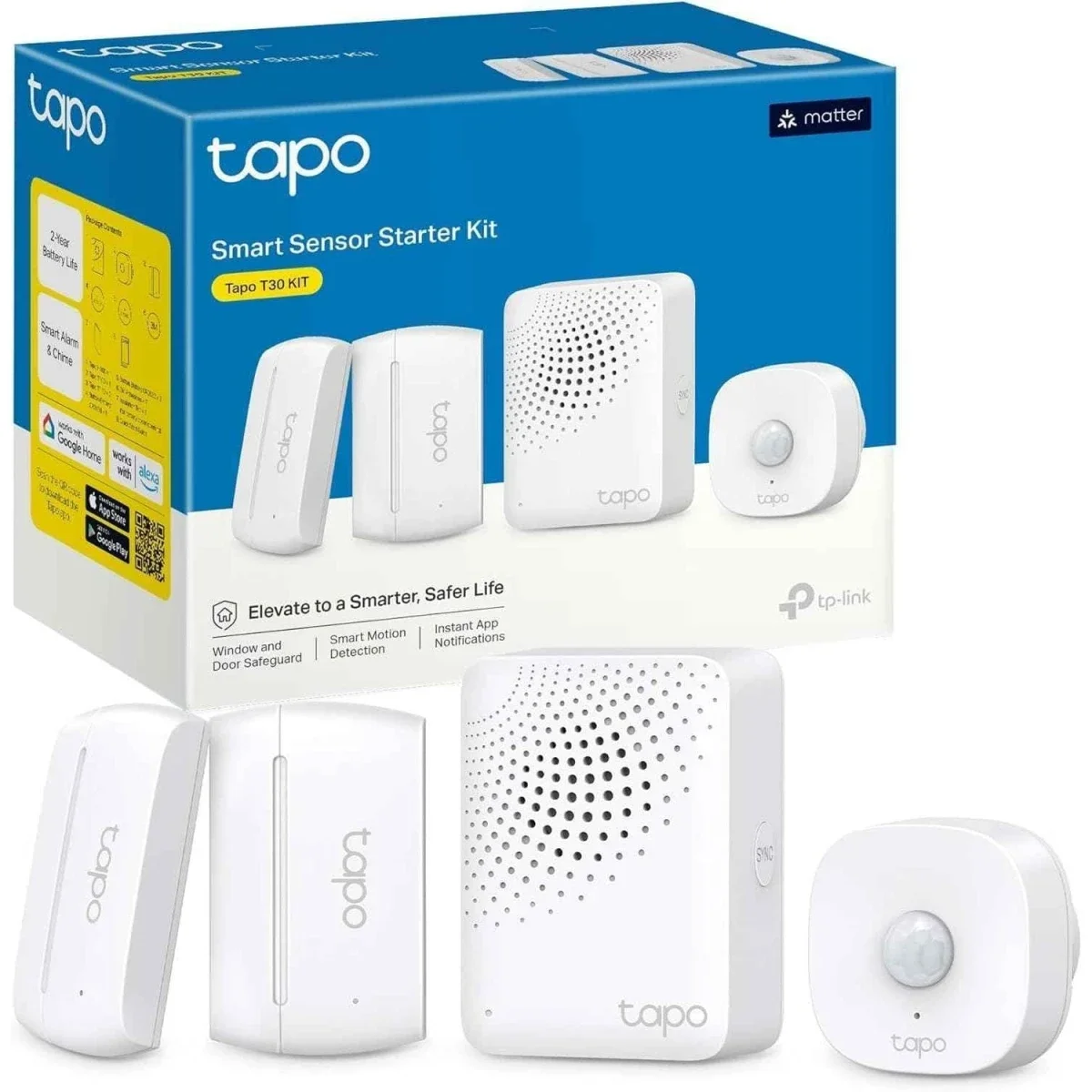 TP-LINK Tapo T30 KIT Smart Sensor Starter Kit with Motion and Door/Window Sensors