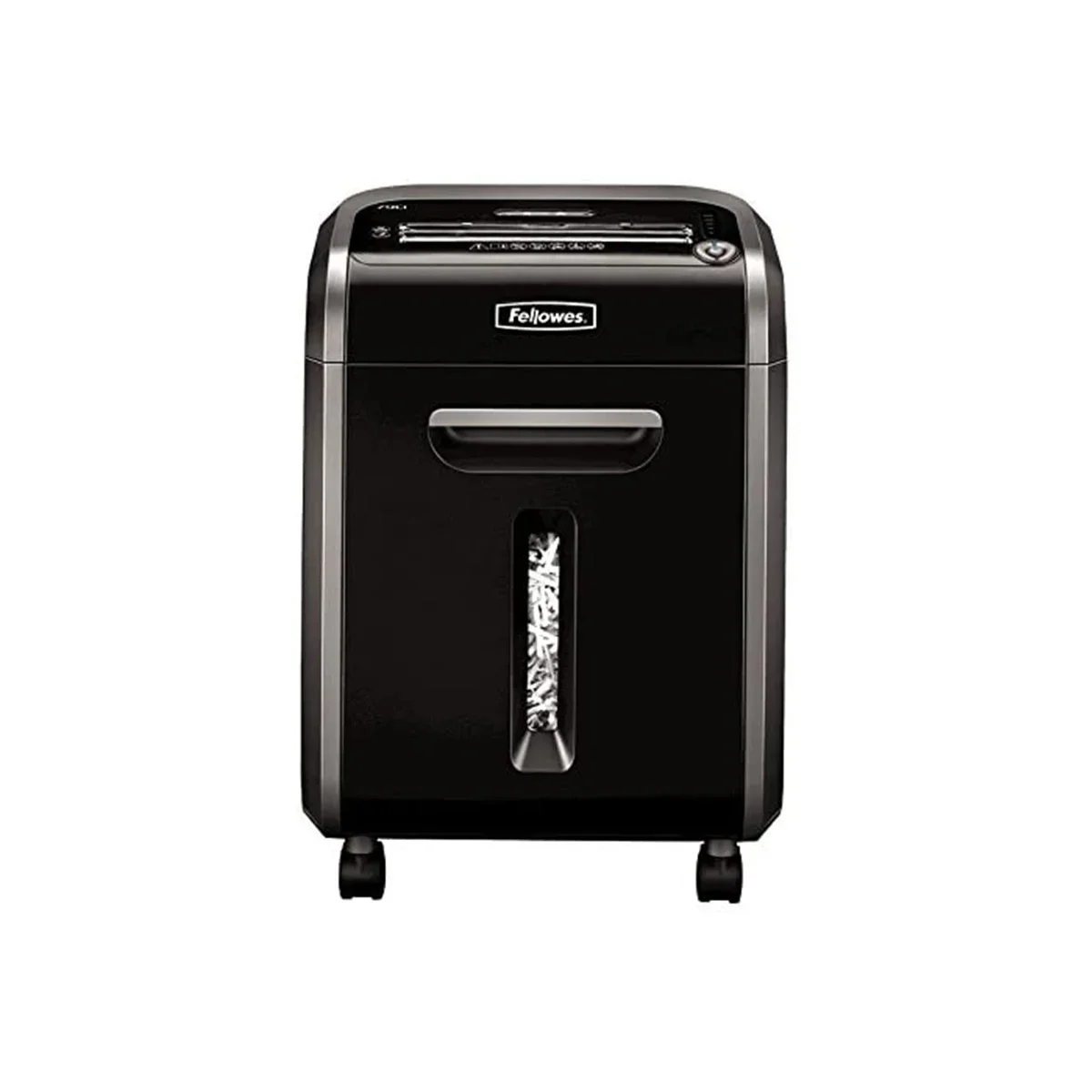 آلة تمزيق Fellowes Powershred 79Ci بتقطيع متقاطع، 16 ورقة، أسود/فضي داكن