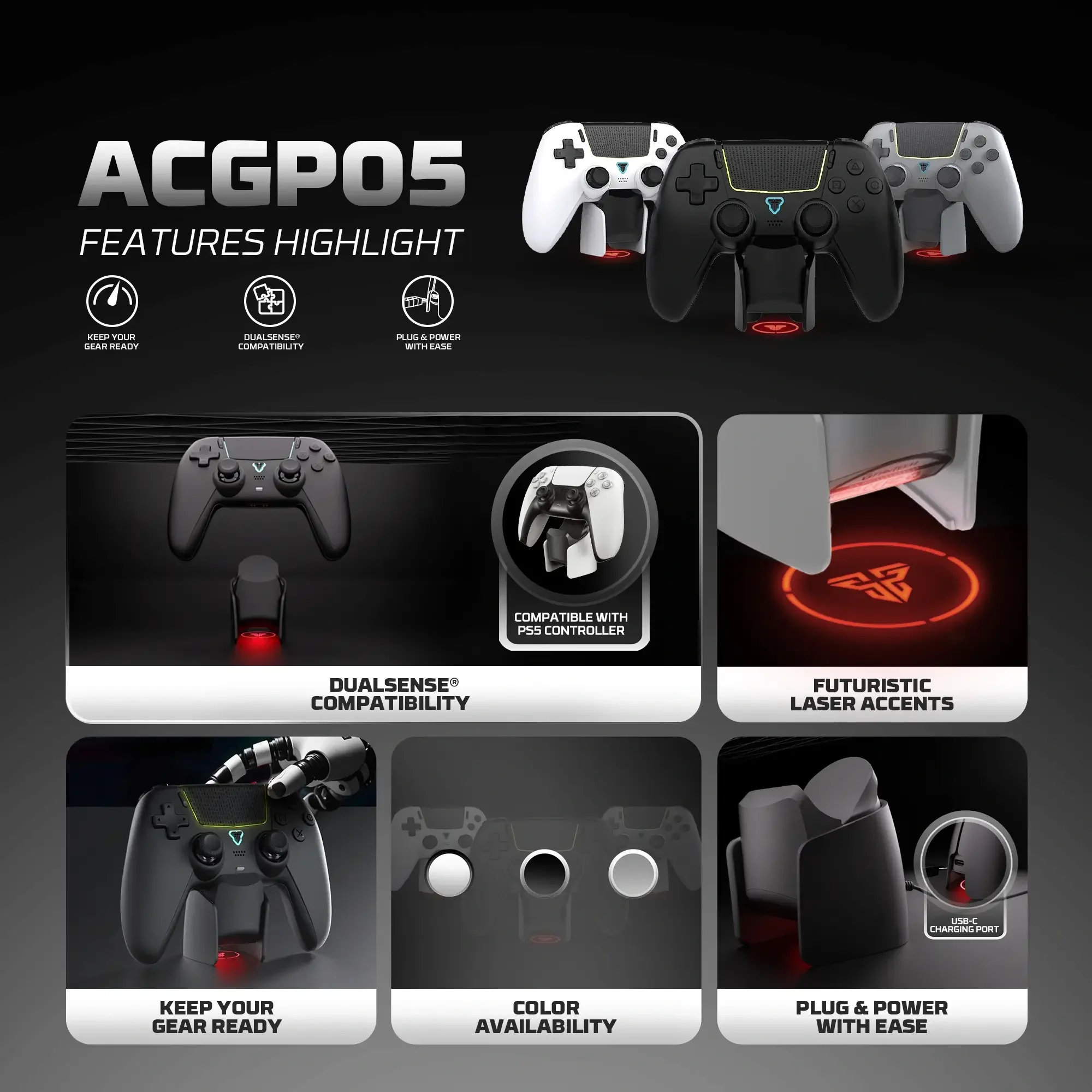 قاعدة شحن لوحدة تحكم Fantech ACGP05 NOVA II  - Thumbnail 3