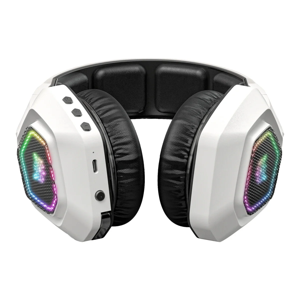 ONIKUMA B100 Tri-Mode Wireless Gaming Headset with Noise-Cancelling Mic, White - Image 6