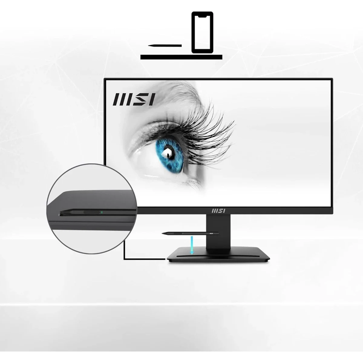 MSI PRO MP2412 24-Inch Full HD 100Hz VA Monitor, 1ms, HDMI & DisplayPort - Black - Thumbnail 6