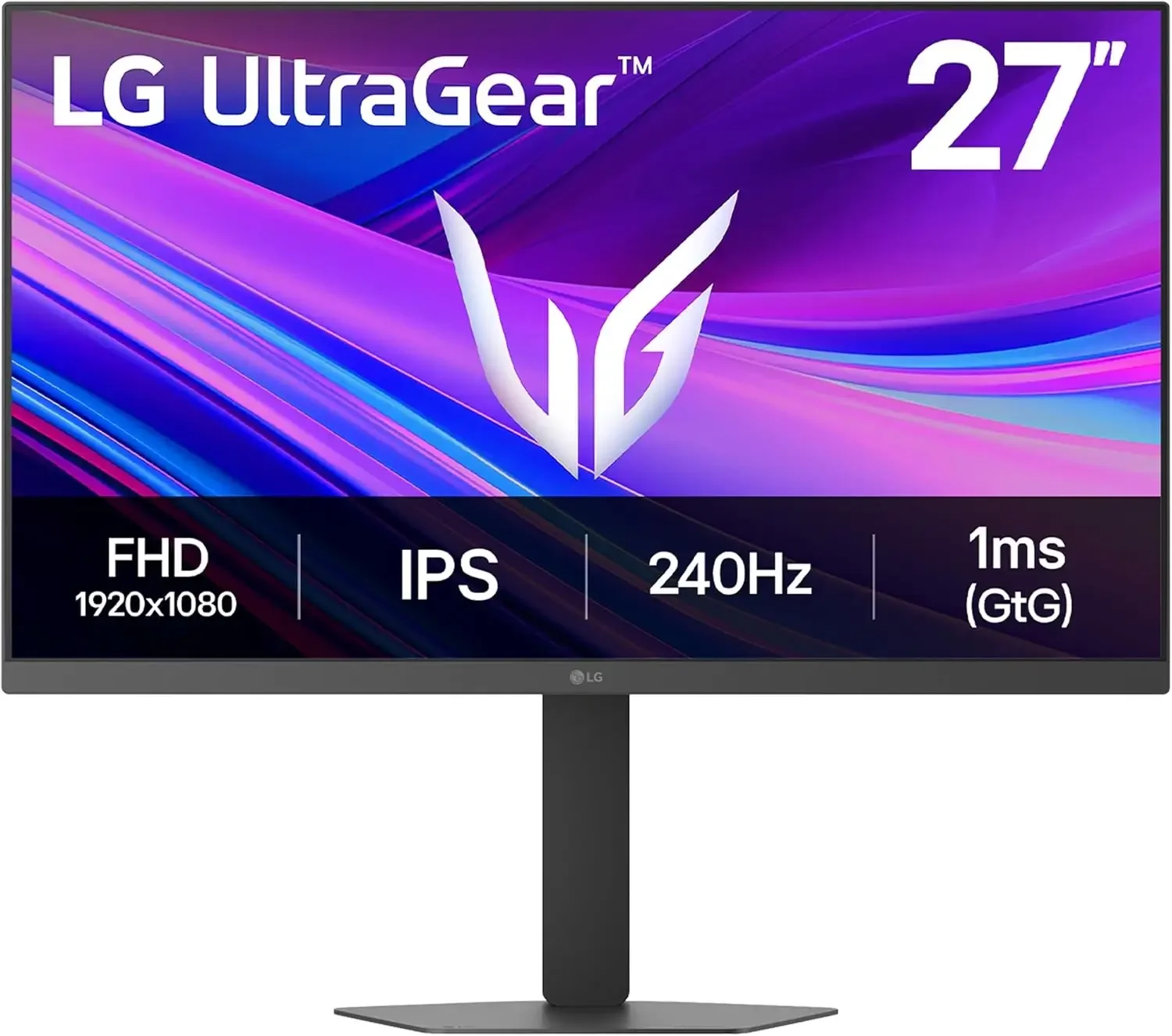 شاشة ألعاب LG 27G440A-B UltraGear مقاس 27 إنش FHD IPS بتردد 240 هرتز واستجابة 1 مللي ثانية
