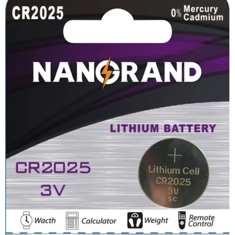 بطارية NANGRAND CR2025 ليثيوم دائرية 3V - Thumbnail 4
