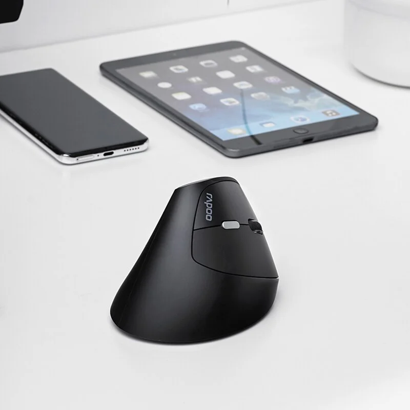 ماوس Rapoo MV20 عمودي لاسلكي 2.4G، 6 أزرار، مستقبل USB نانو وDPI قابل للضبط - Thumbnail 3