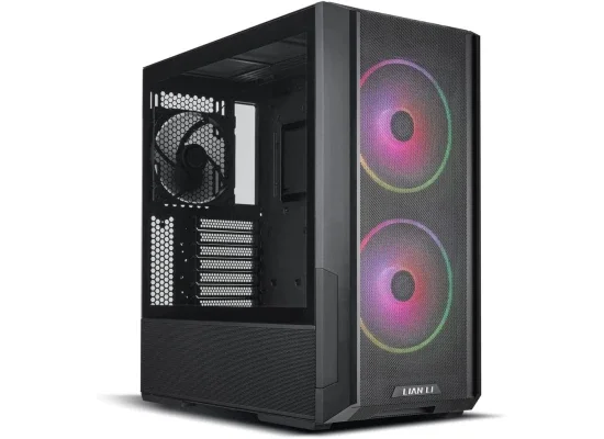 هيكل كمبيوتر LIAN LI LANCOOL 216RX ميد تاور أسود بشبكة ARGB و3 مراوح PWM - Image 9
