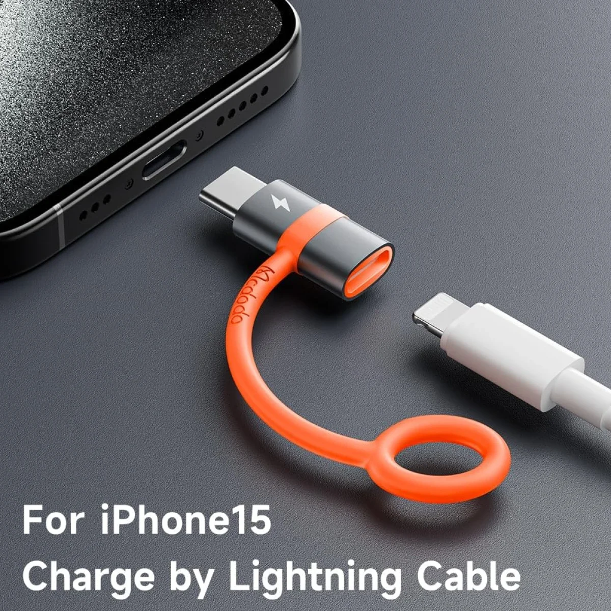 Mcdodo OT-5530 Lightning Female to USB-C Male Adapter 60W PD Fast Charging - Image 5