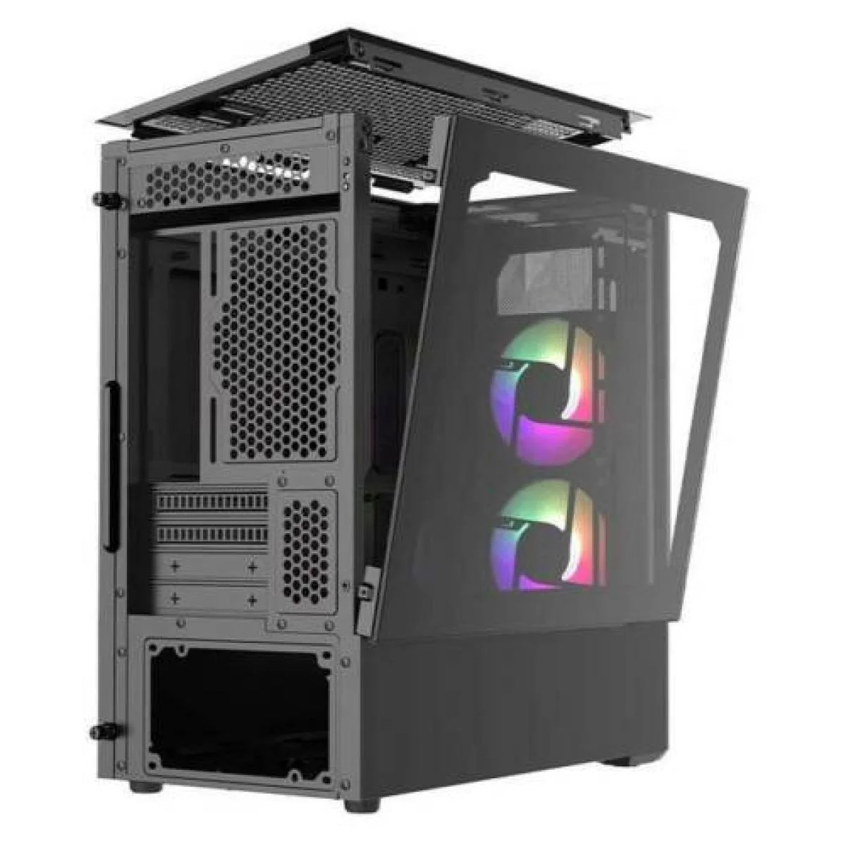 Cooler Master MasterBox TD300 Mesh Black Mini Tower Gaming Case with 2 ARGB Fans - Image 2