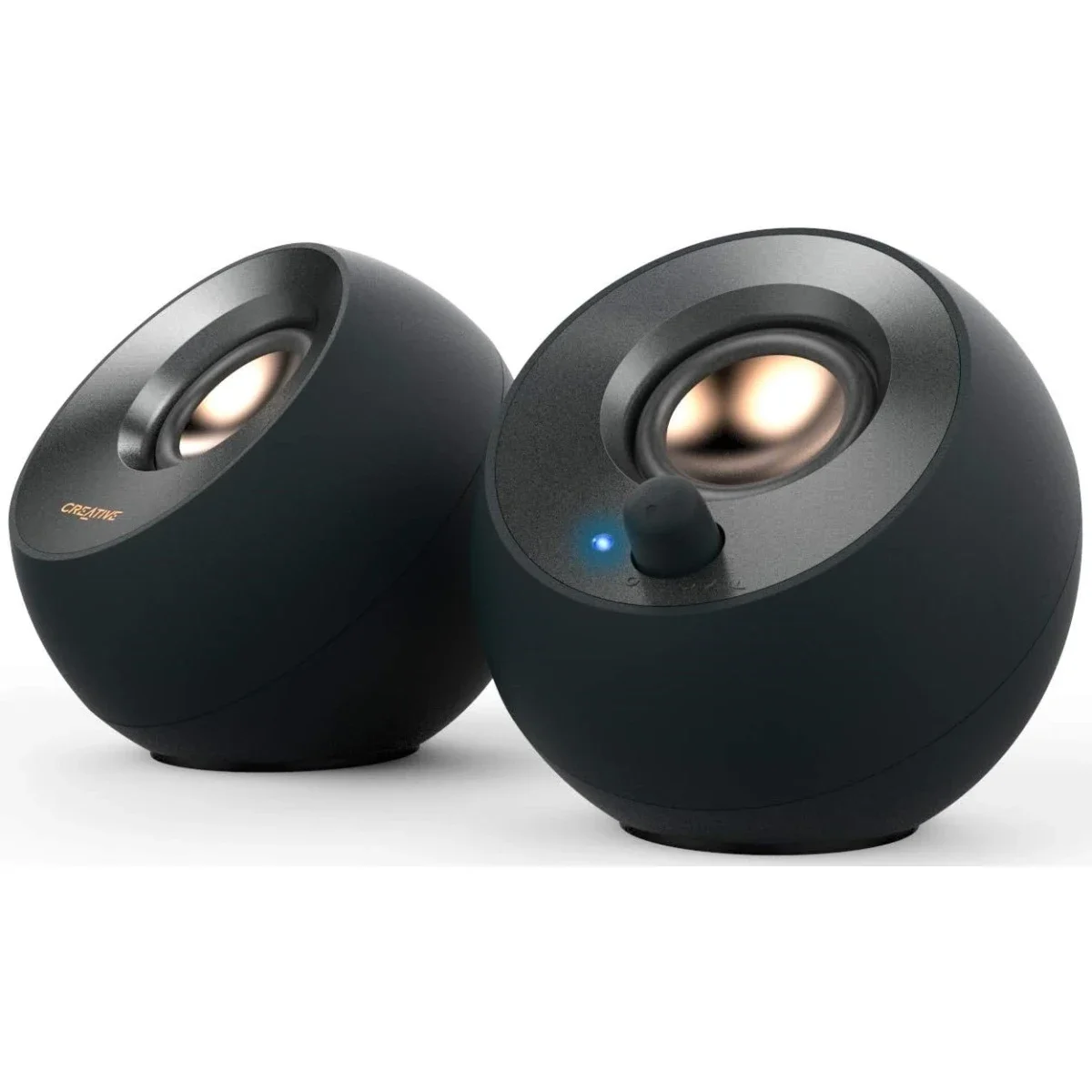 Creative Pebble V2 2.0 USB-C Powered Desktop Speakers with 3.5mm AUX-In, 8W RMS - Black - Image 2