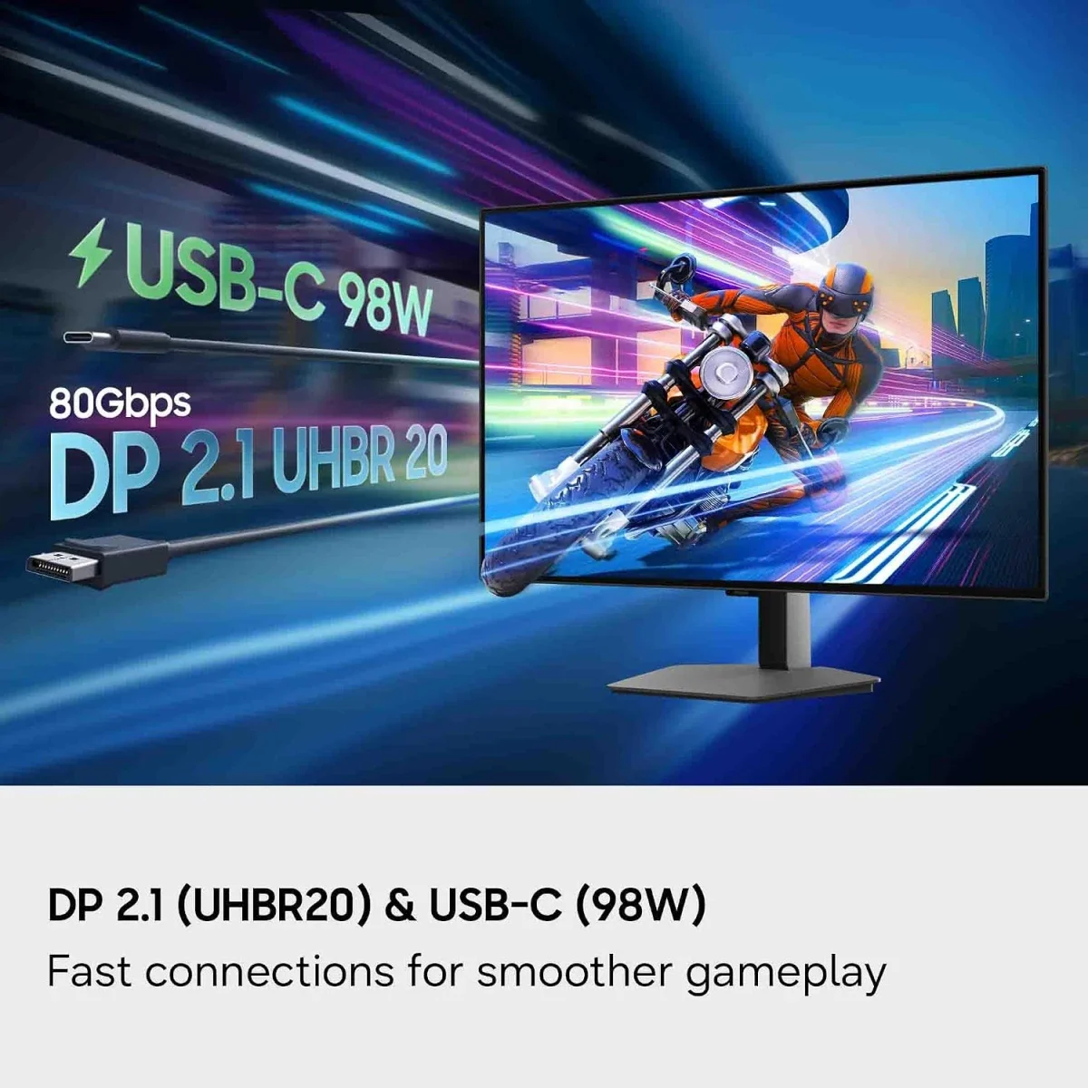 Samsung S27HG802SM Odyssey OLED G8 27-Inch 4K QD-OLED 240Hz Gaming Monitor - Silver - Image 5