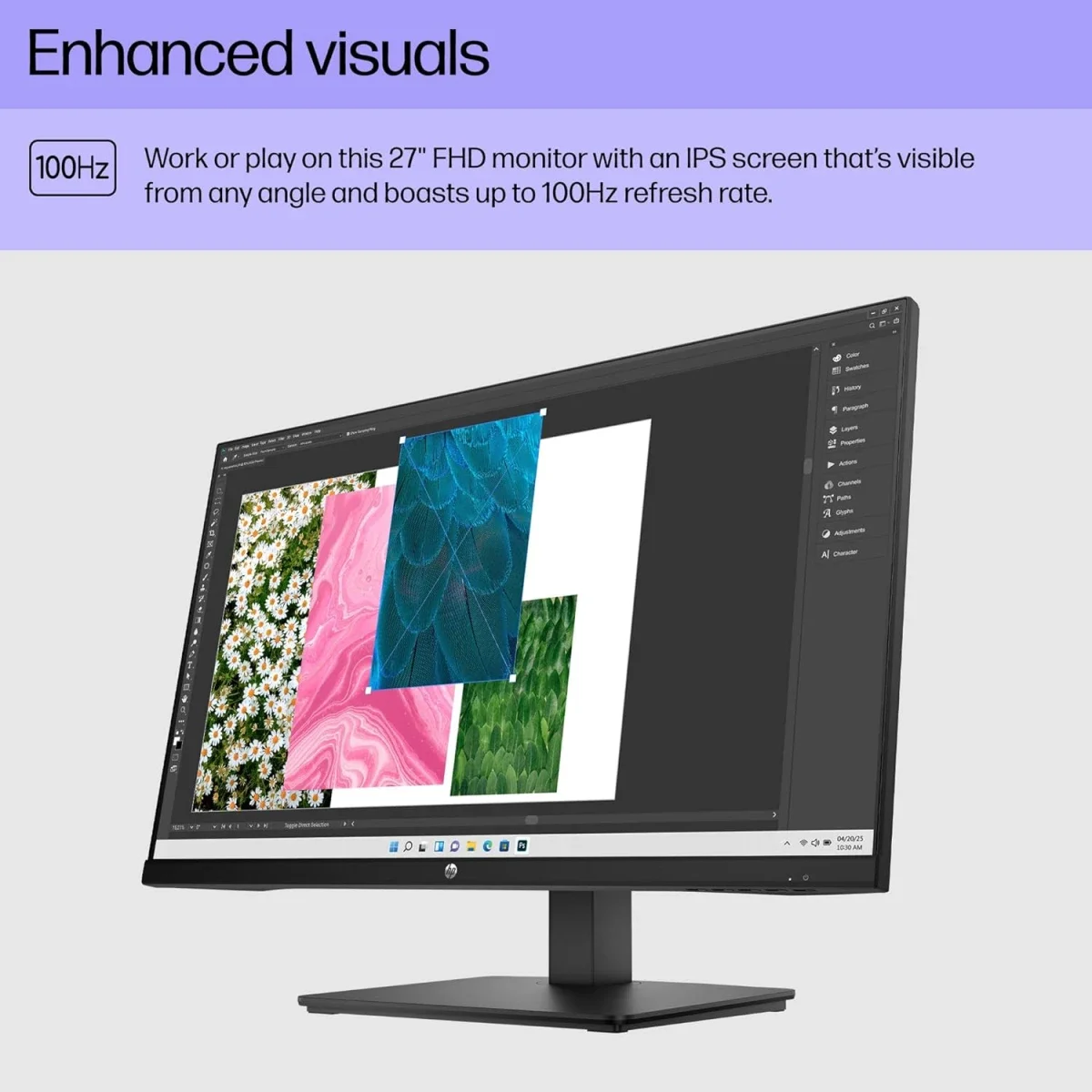شاشة HP Series 3 Pro (2025) 324ph للأعمال 24 إنش FHD IPS بمعدل 100 هرتز - Thumbnail 3