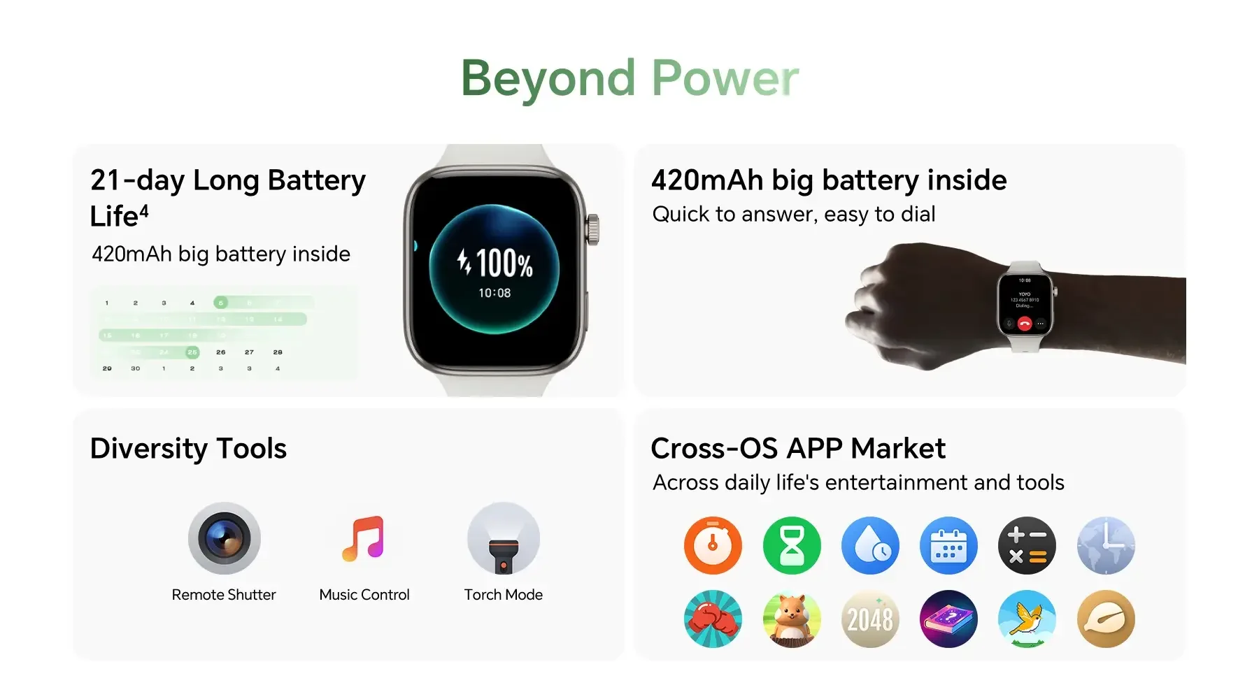 HONOR Watch X5i Smartwatch with 1.97-inch AMOLED Display, Bluetooth Calling, Black - Thumbnail 10