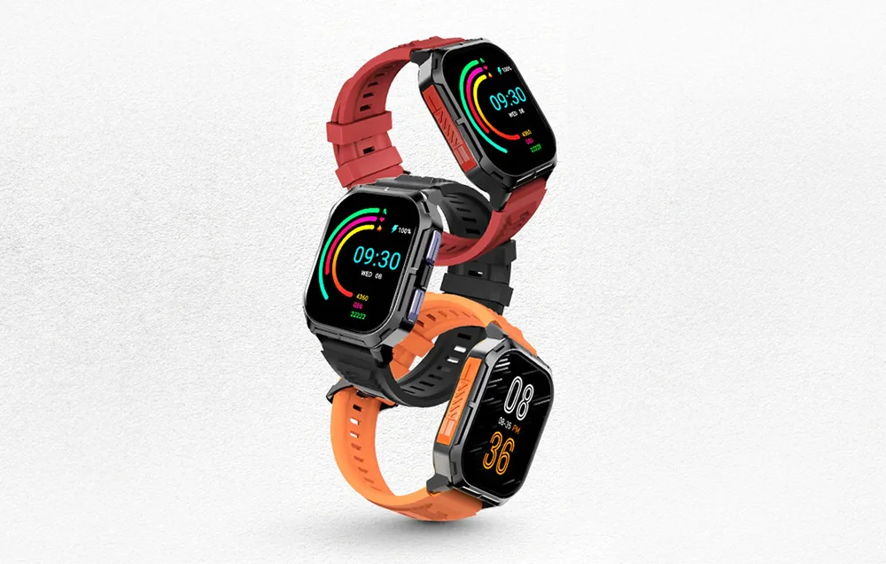 ساعة ذكية HiFuture FutureFit Ultra 3 للمكالمات عبر Bluetooth بشاشة IPS قياس 2.0 إنش - أسود - Thumbnail 8