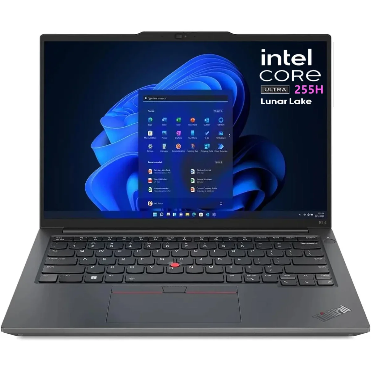 لابتوب Lenovo ThinkPad Edge E14 Gen 7 مقاس 14.0 إنش بمعالج Intel Core Ultra 7 255H وذاكرة 16GB وتخزين 512GB SSD لون أسود - Image 1