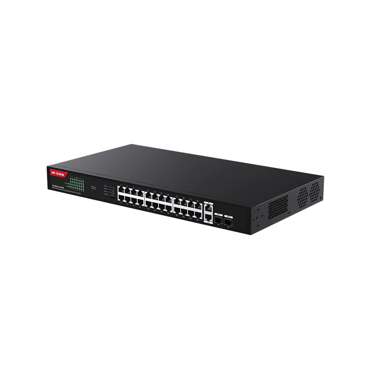 سويتش IPCOM 26GE+2SFP غير مُدار PoE جيجابت بـ 28 منفذ - Image 2