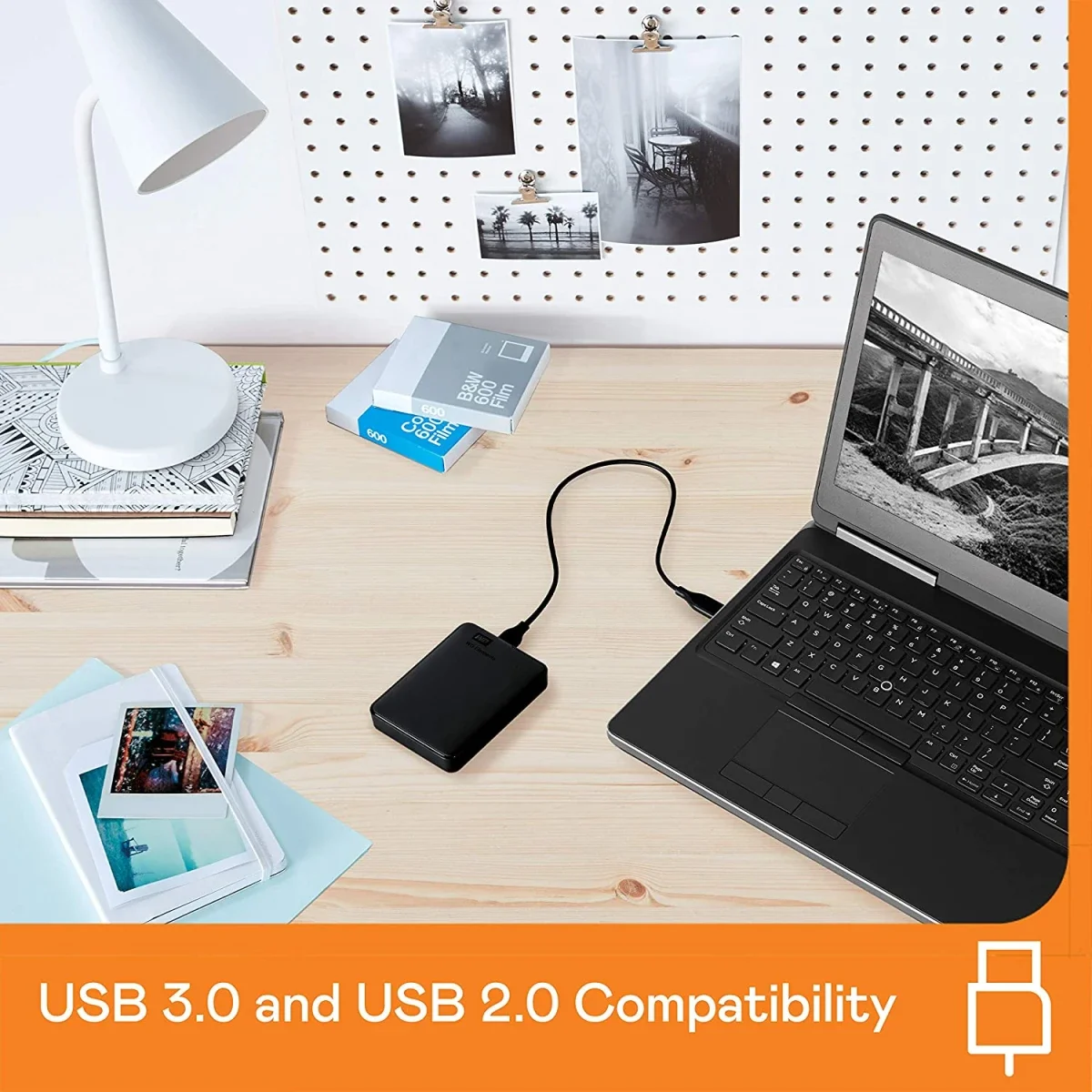 Western Digital Elements 1TB Portable External HDD USB 3.0 Black - Thumbnail 3