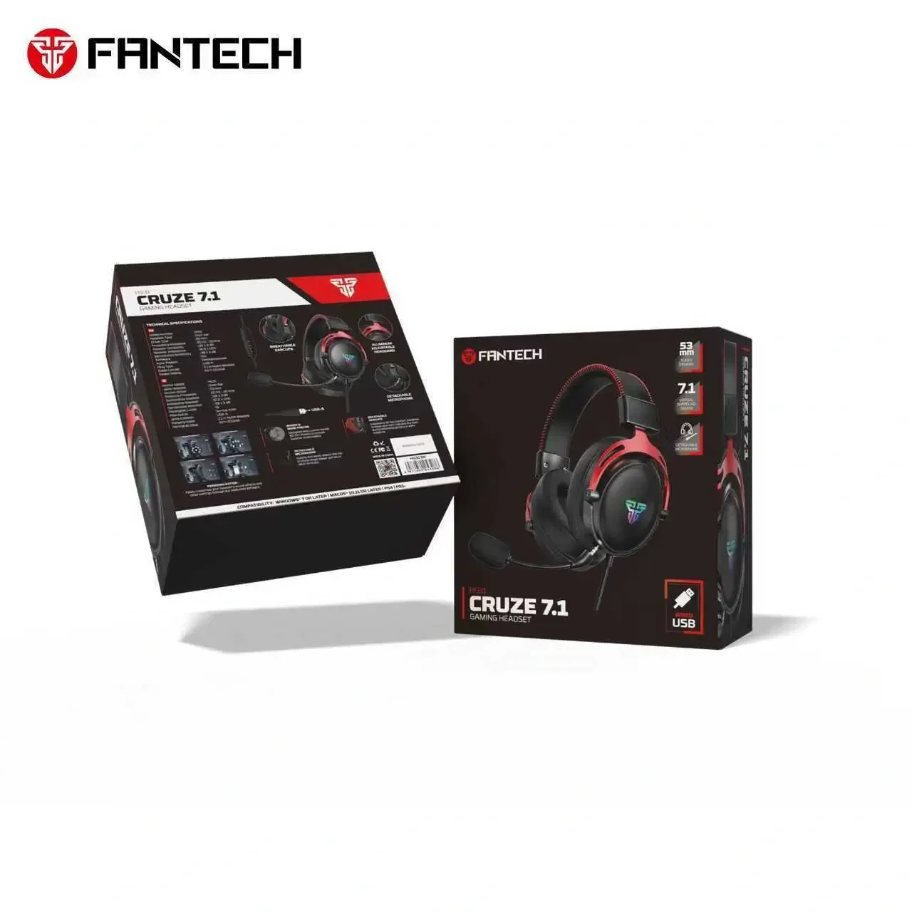 سماعة رأس للألعاب Fantech HG31 Cruze بصوت محيطي 7.1 - سماعة رائعة - Image 2