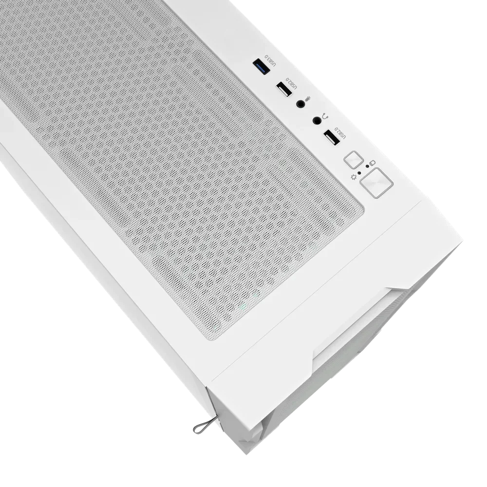 DarkFlash DK431 E-ATX PC Case – White – 4 Pre-installed ARGB Fans - Thumbnail 2