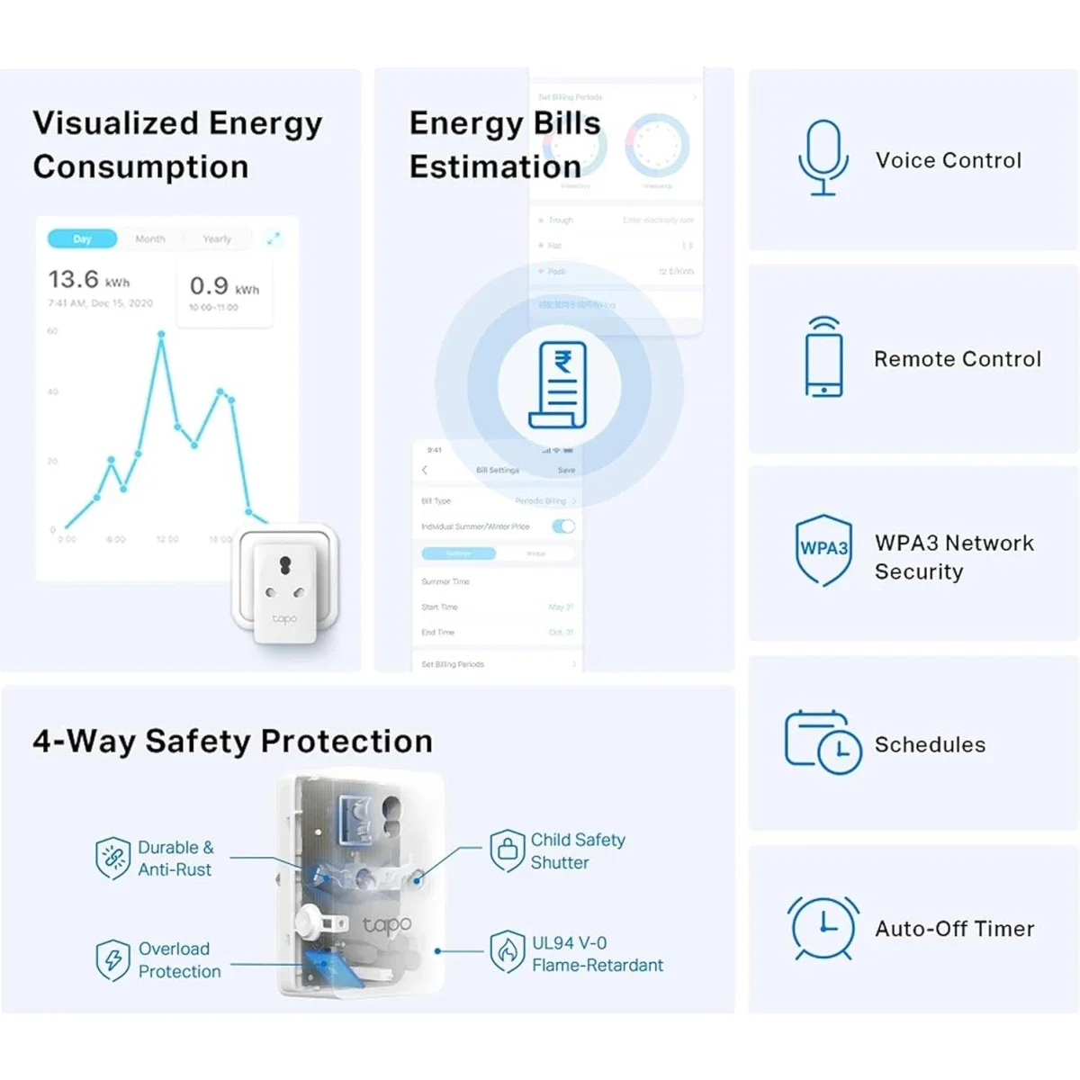 TP-Link Tapo P110 Smart Wi-Fi Plug with Energy Monitoring - Thumbnail 2