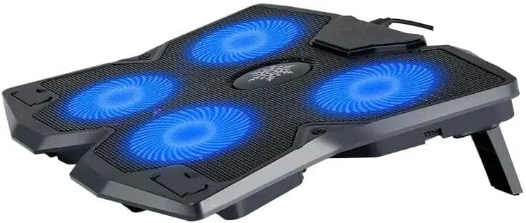 S400 Laptop Cooling Pad with 4 Fans Blue Light Up to 17 Inches - Image 3