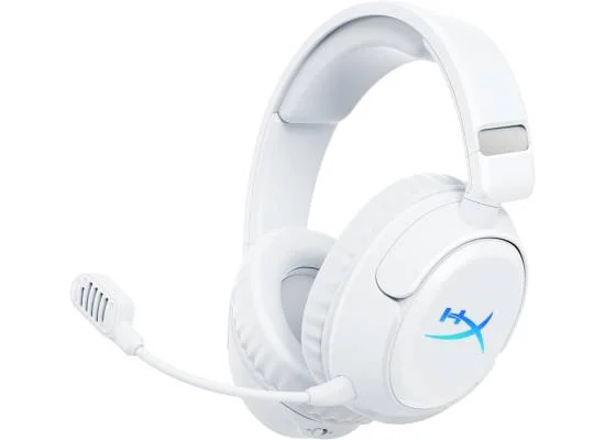 سماعة ألعاب لاسلكية HyperX Cloud Flight 2 بمشغلات 50 مم وBluetooth 5.3 أبيض - Image 11